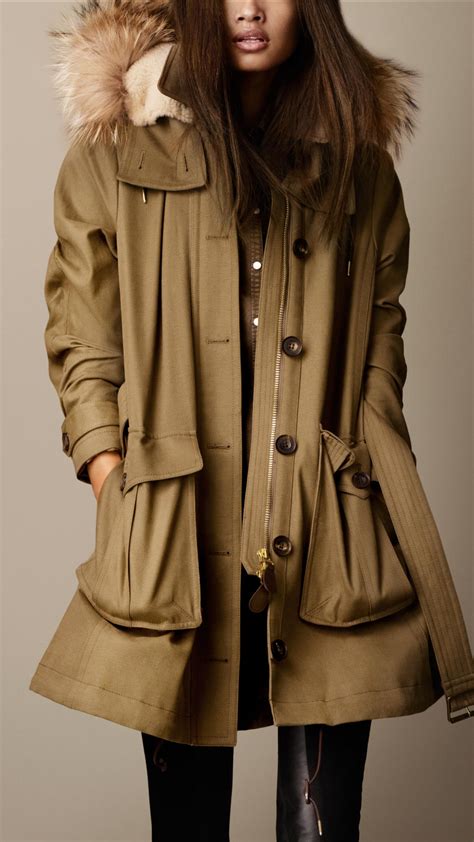 burberry parka femme|burberry parka women's.